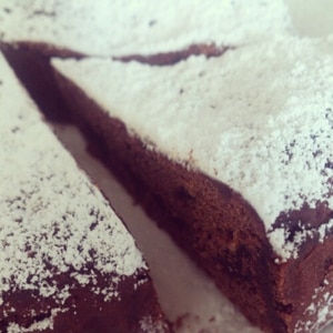 オレオとHMで、簡単ざっくり濃厚生チョコふうケーキ